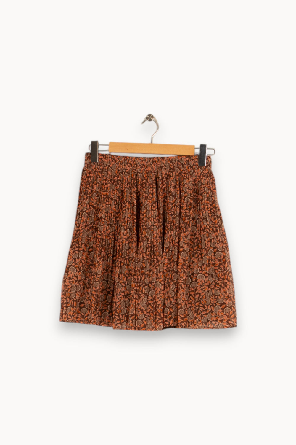 Jupe marron à motifs - Taille M/38