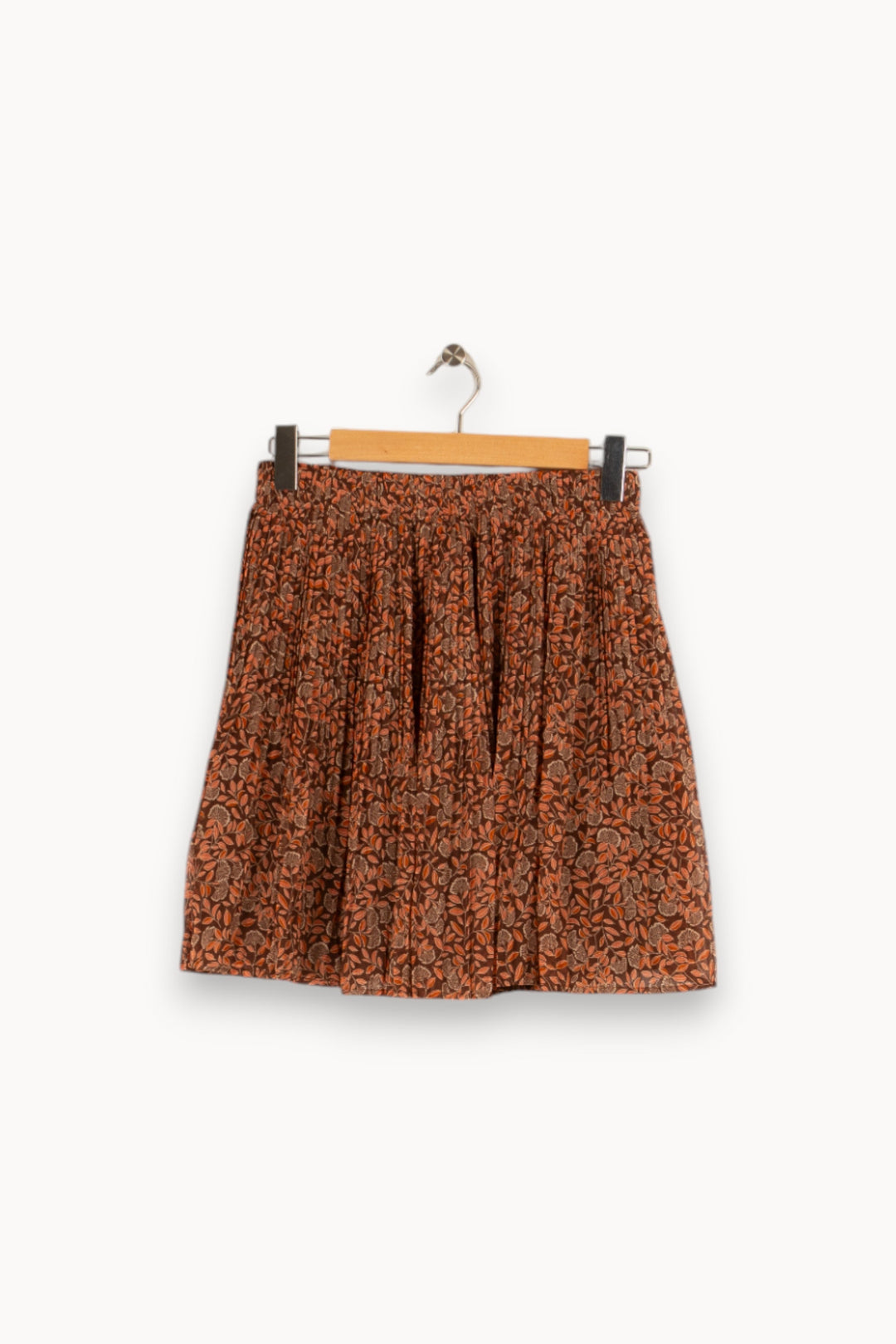 Jupe marron à motifs - Taille M/38