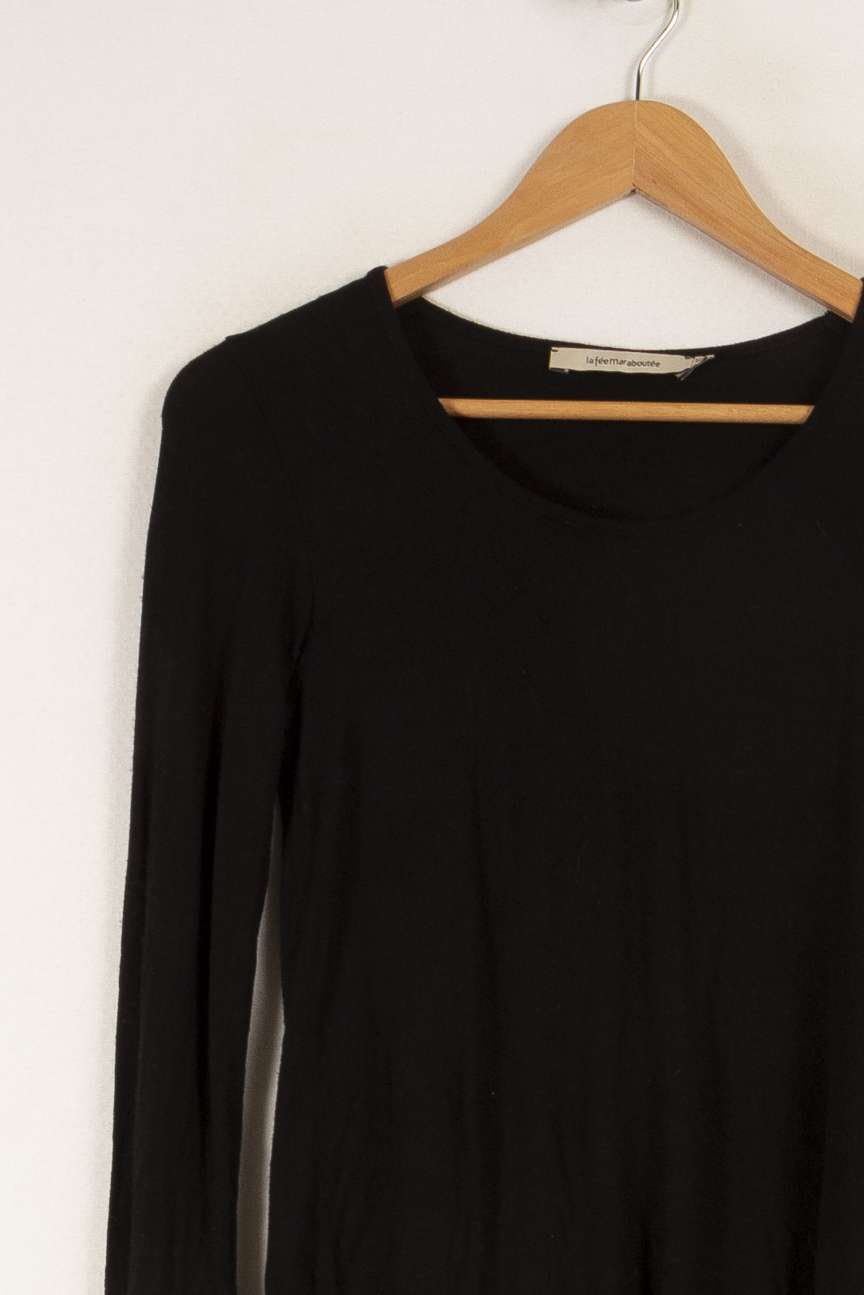 T-shirt manches longues noir - Taille XS/34