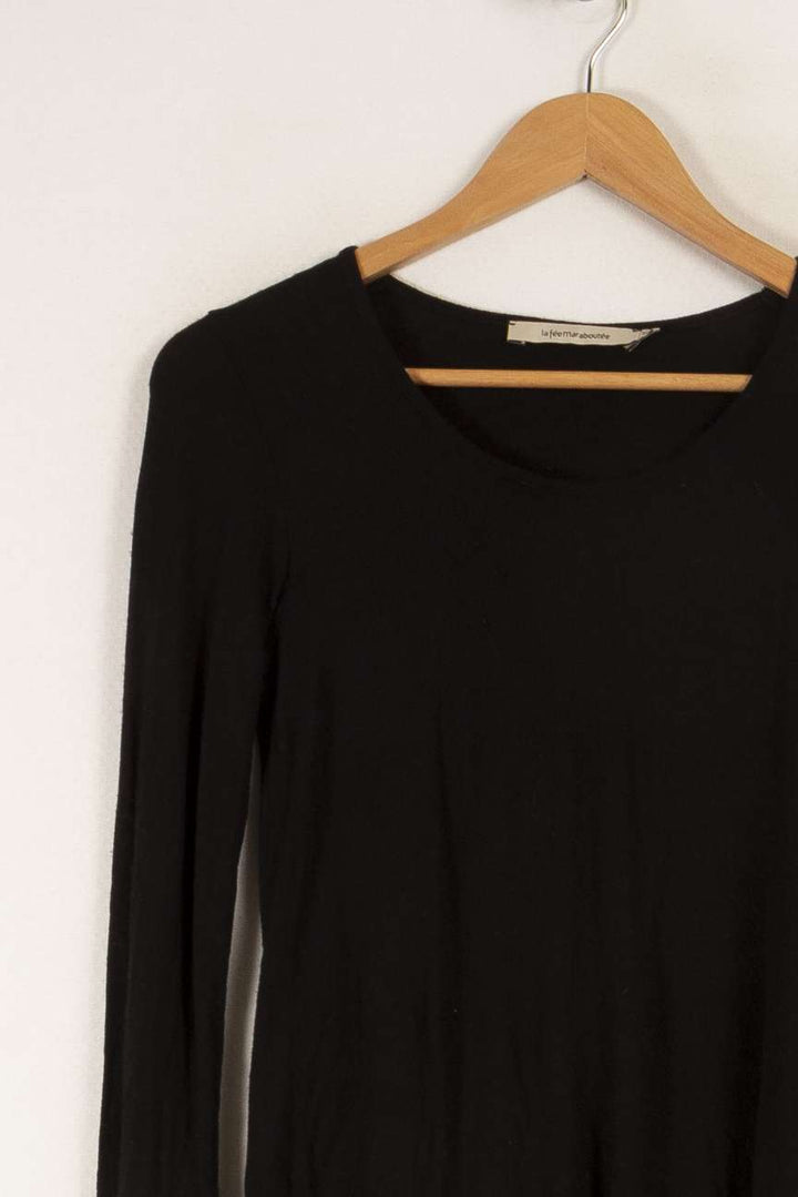 T-shirt manches longues noir - Taille XS/34