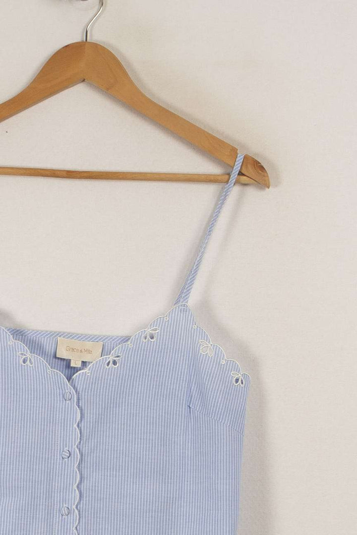 Top bleu - Taille L/40