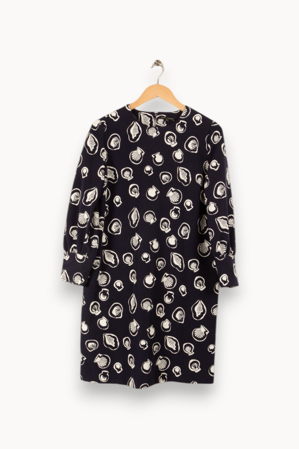 Robe bleue foncée à motifs coquillages - Taille M/38