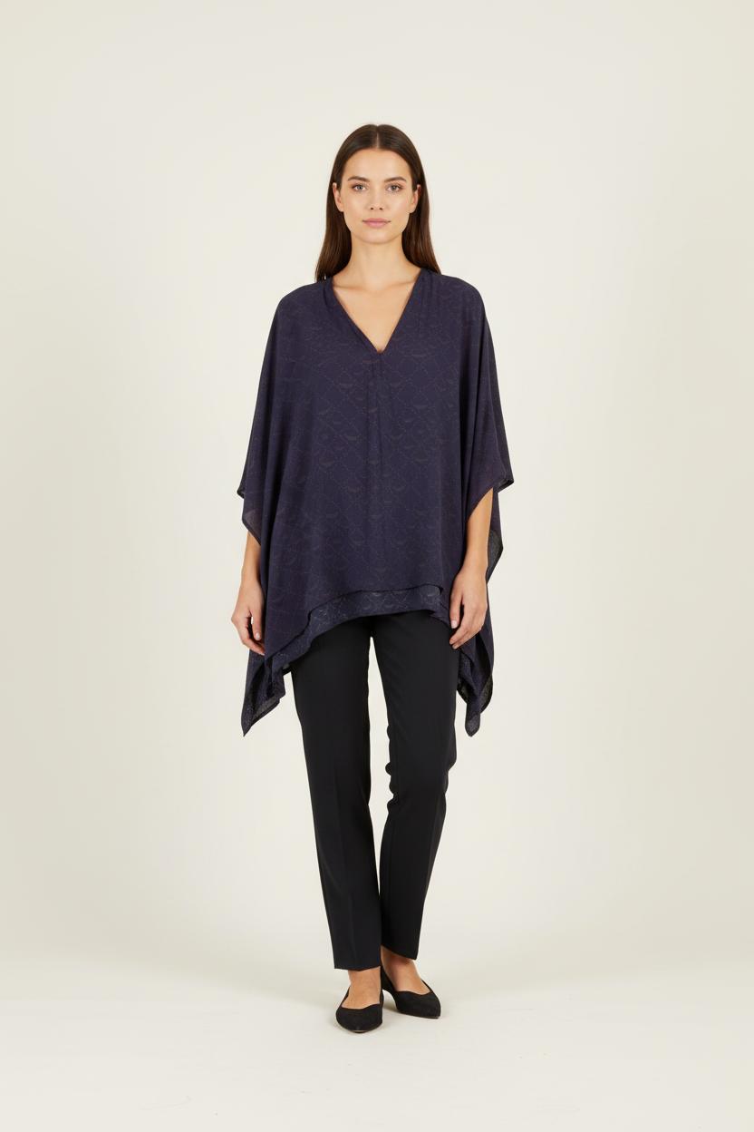 Blouse bleu foncé - Taille S/36
