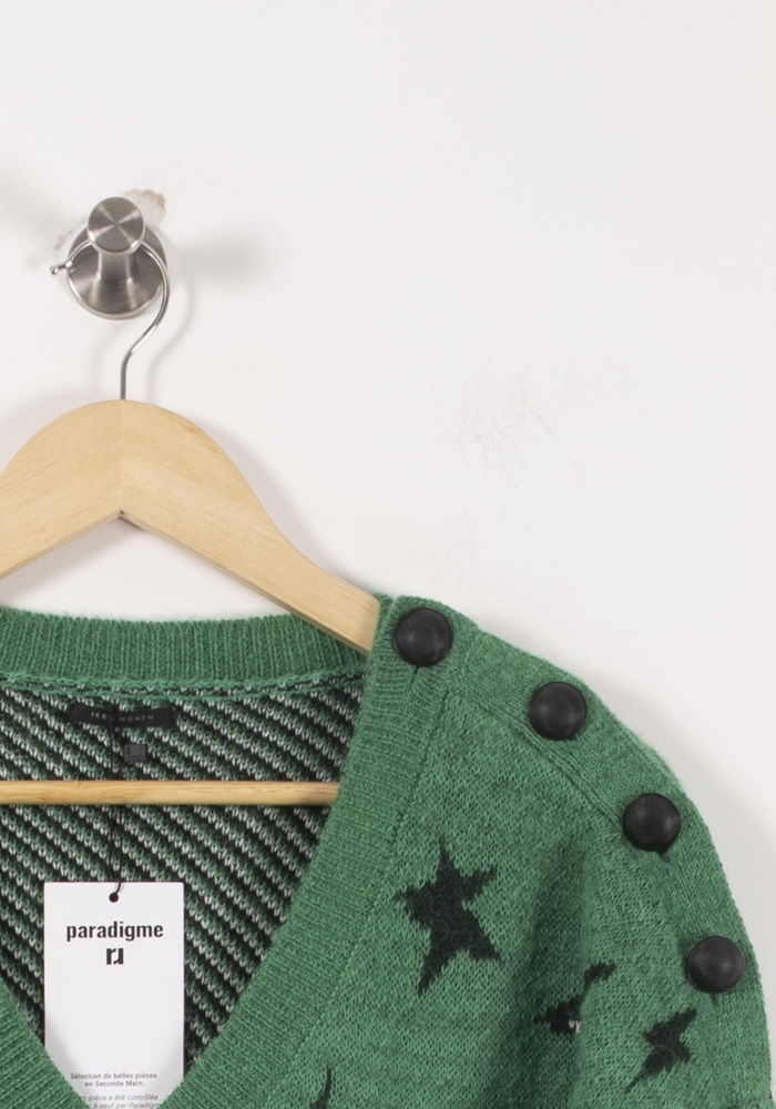 Pull Vert et Noir - Taille S/36 de la marque IKKS | PARAD18983 - Vendu par Paradigme - Image 3