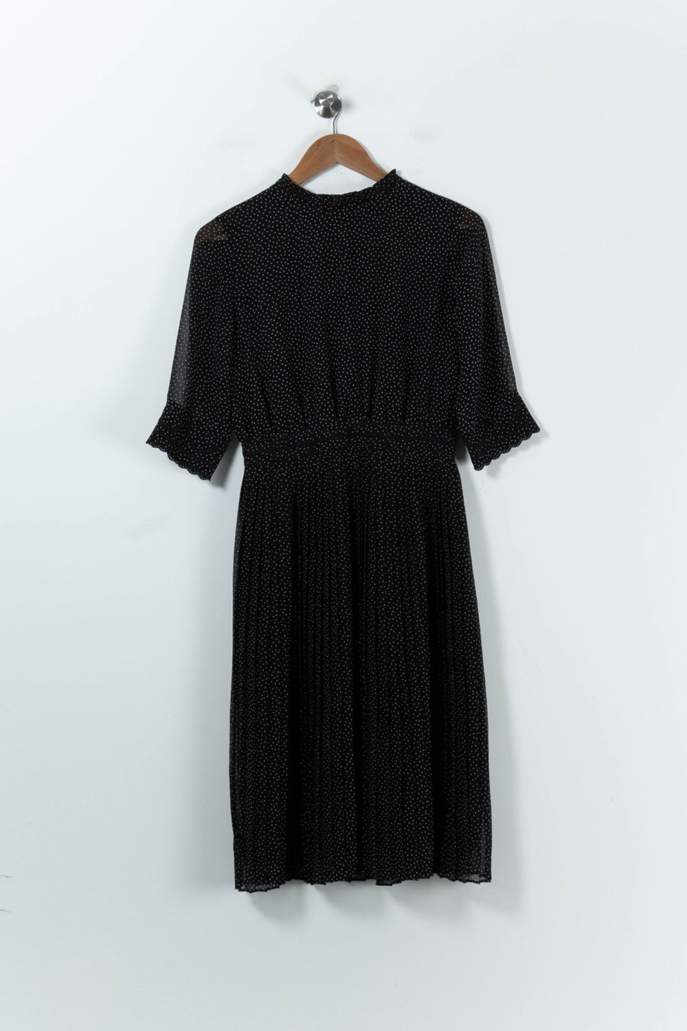 Robe Longue Noire à Pois Blancs - Taille S/36 de la marque Sessùn | PARAD19003 - Vendu par Paradigme - Image 2