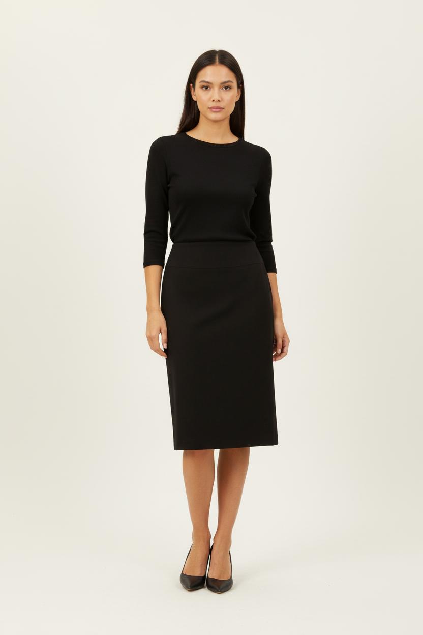 Jupe mi-longue noire - Taille M/38