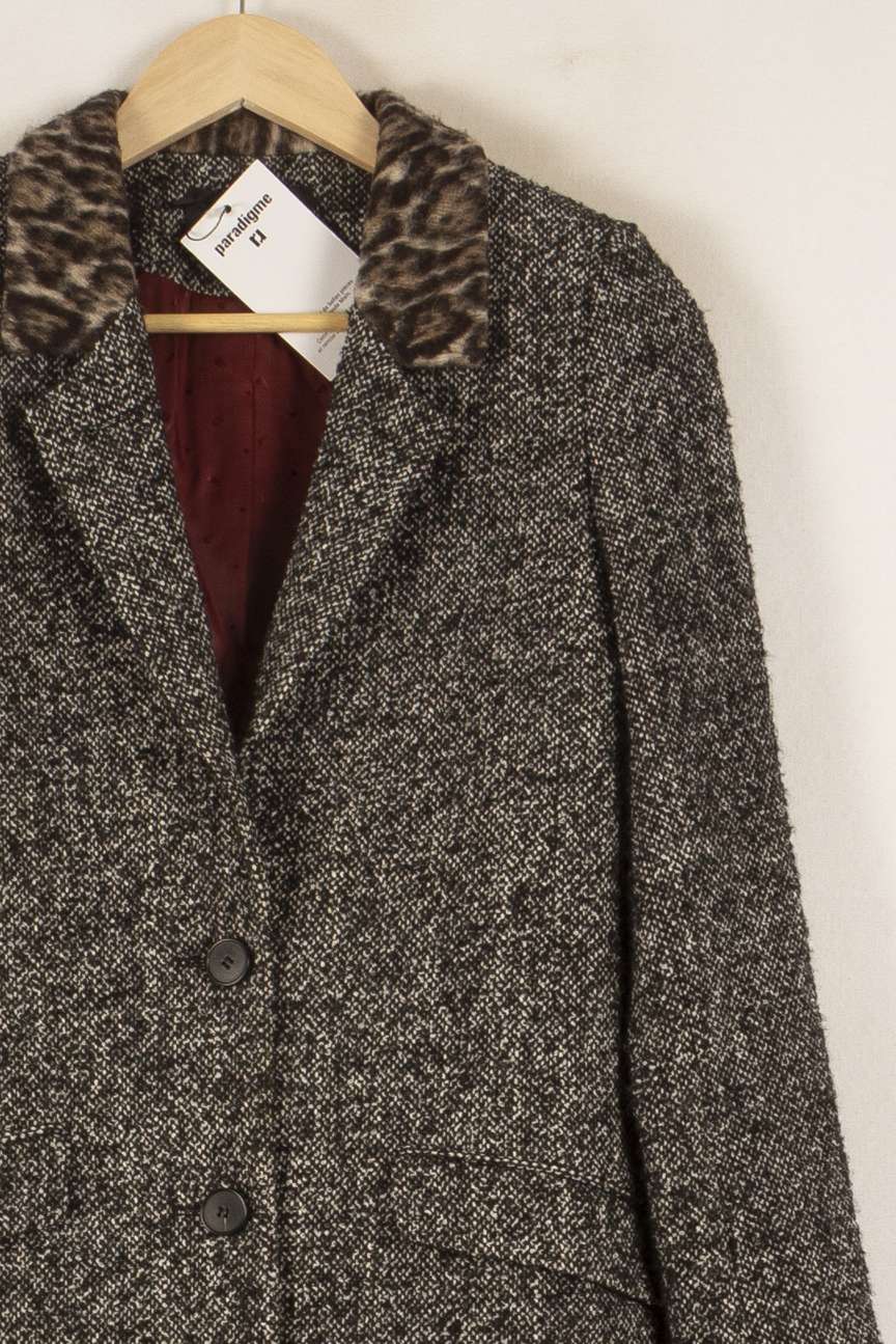 Manteau Gris et Marron - Taille XS/34 de la marque IKKS | PARAD19046 - Vendu par Paradigme - Image 3