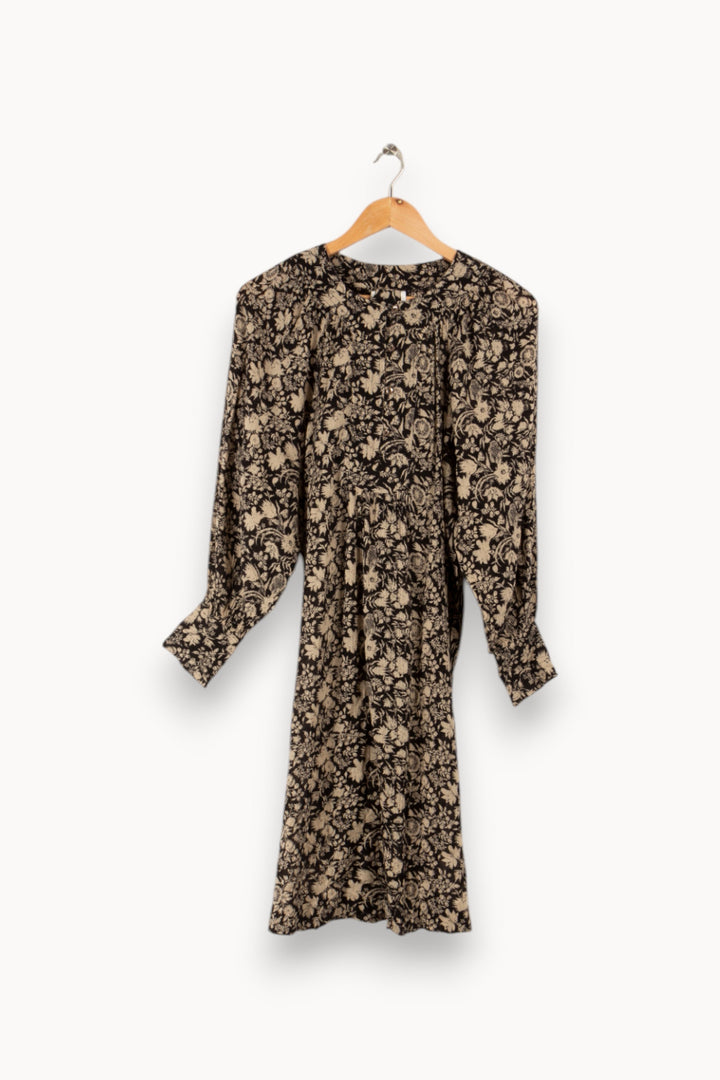 Robe noire à motifs - Taille XS/34