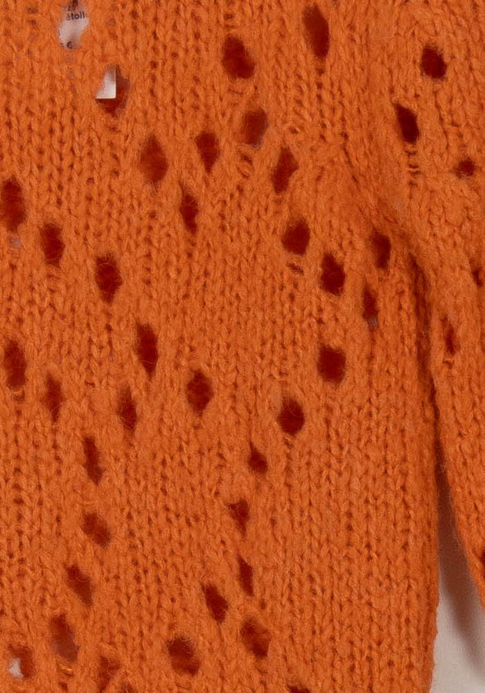 Pull ajouré orange - Taille S/36 de la marque Isabel Marant étoile | PARAD19050 - Vendu par Paradigme - Image 3