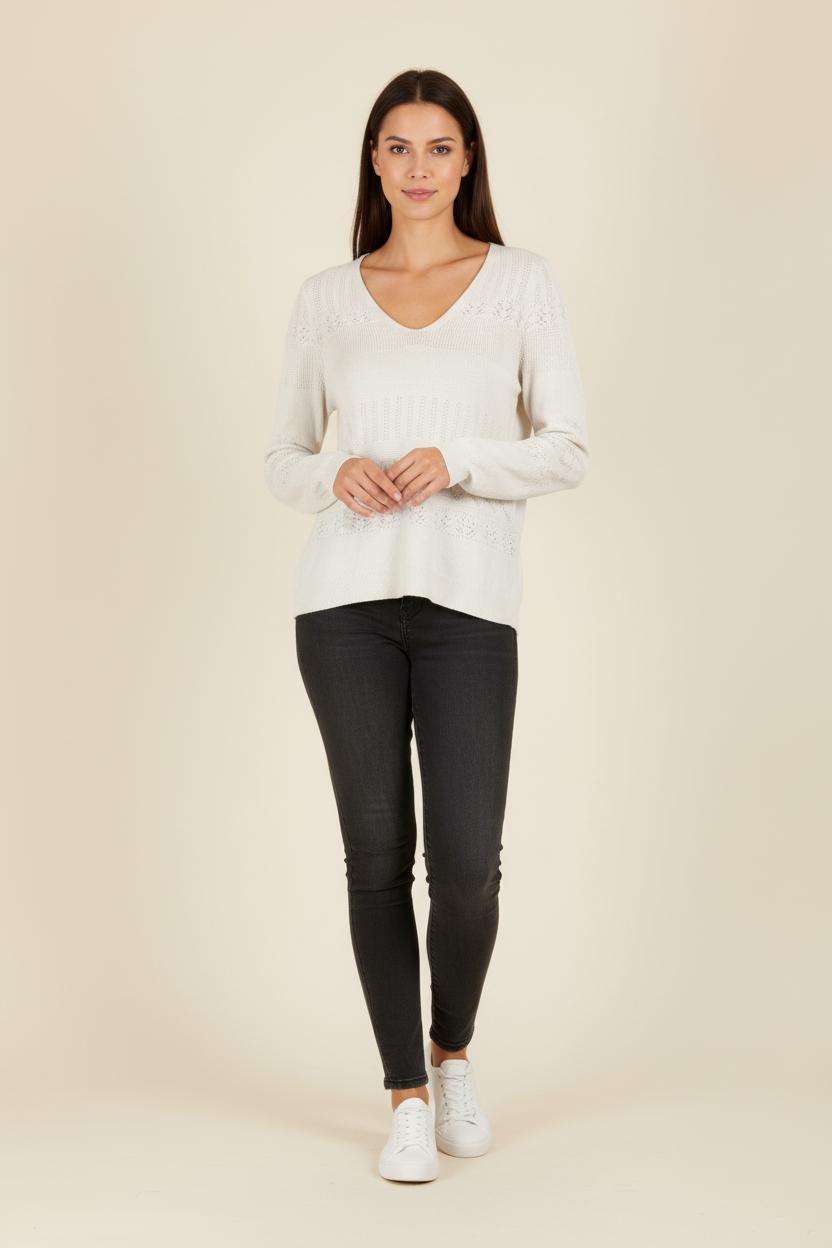 Pull blanc - Taille XS/34