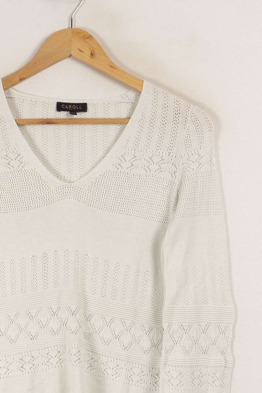 Pull blanc - Taille XS/34