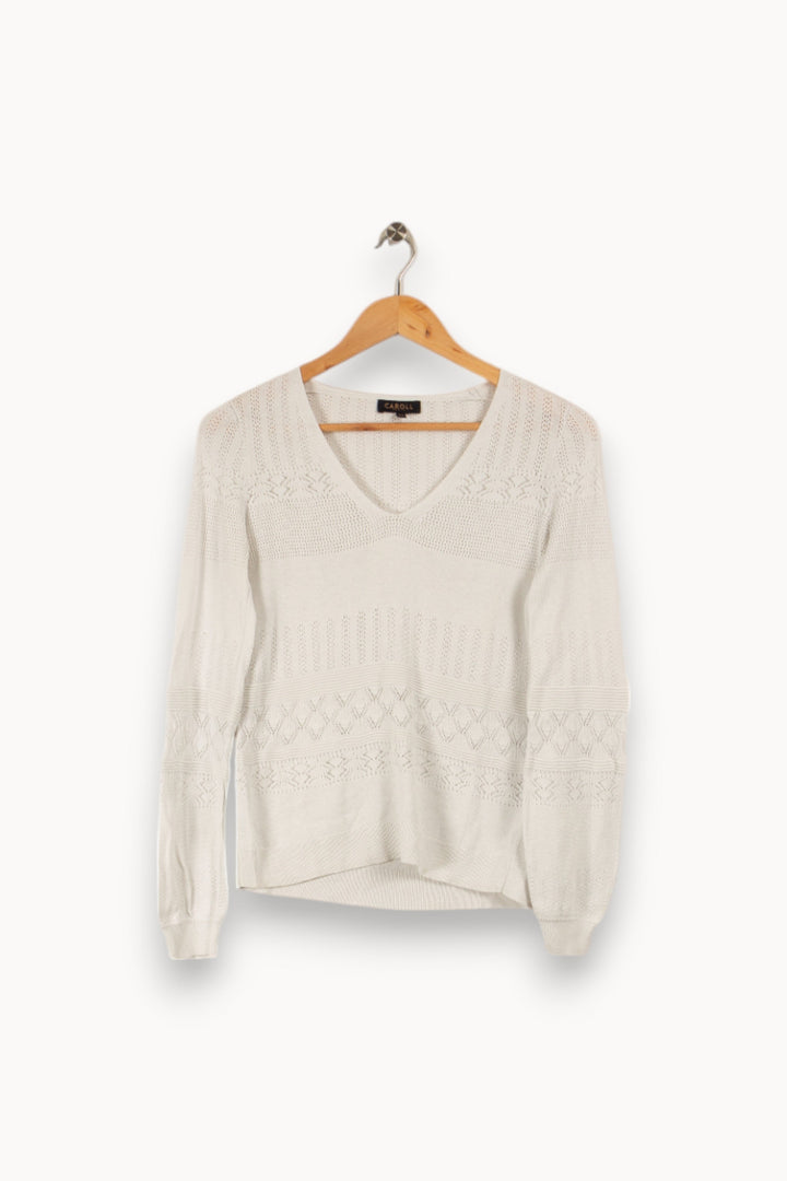 Pull blanc - Taille XS/34
