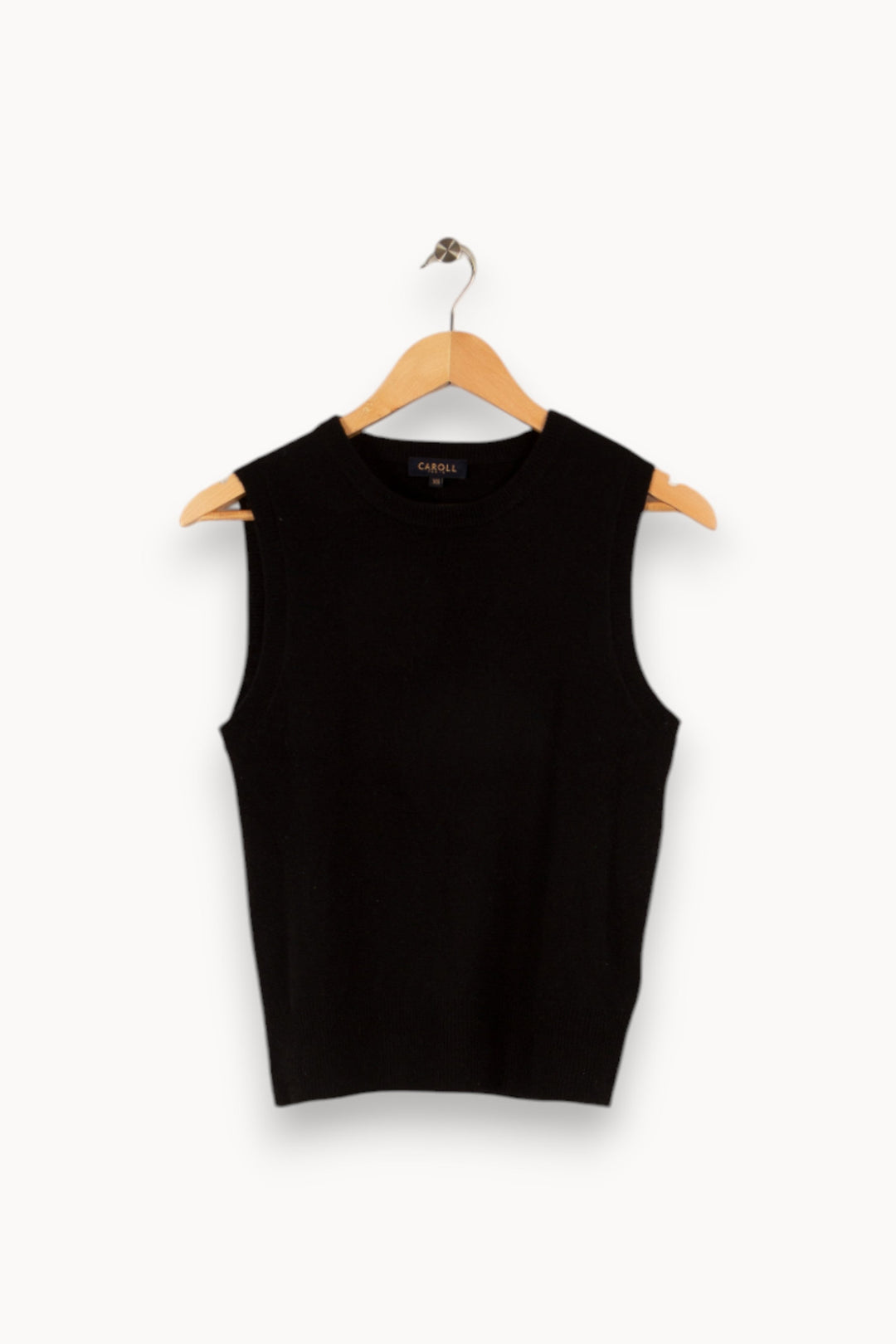 Débardeur noir en laine - Taille XS/34