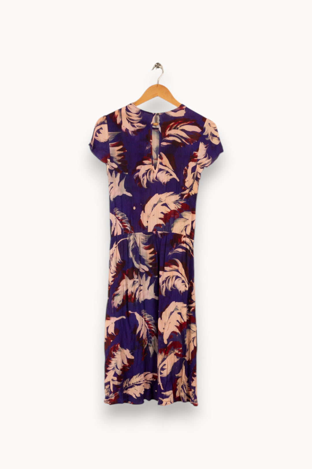 Robe violette à motifs - Taille XS/34