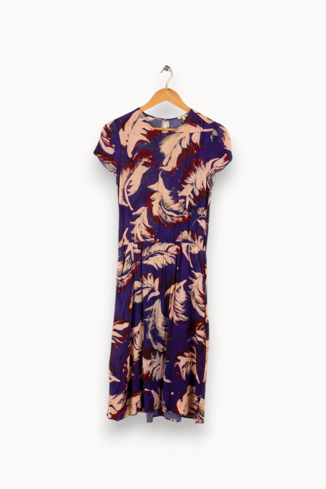 Robe violette à motifs - Taille XS/34