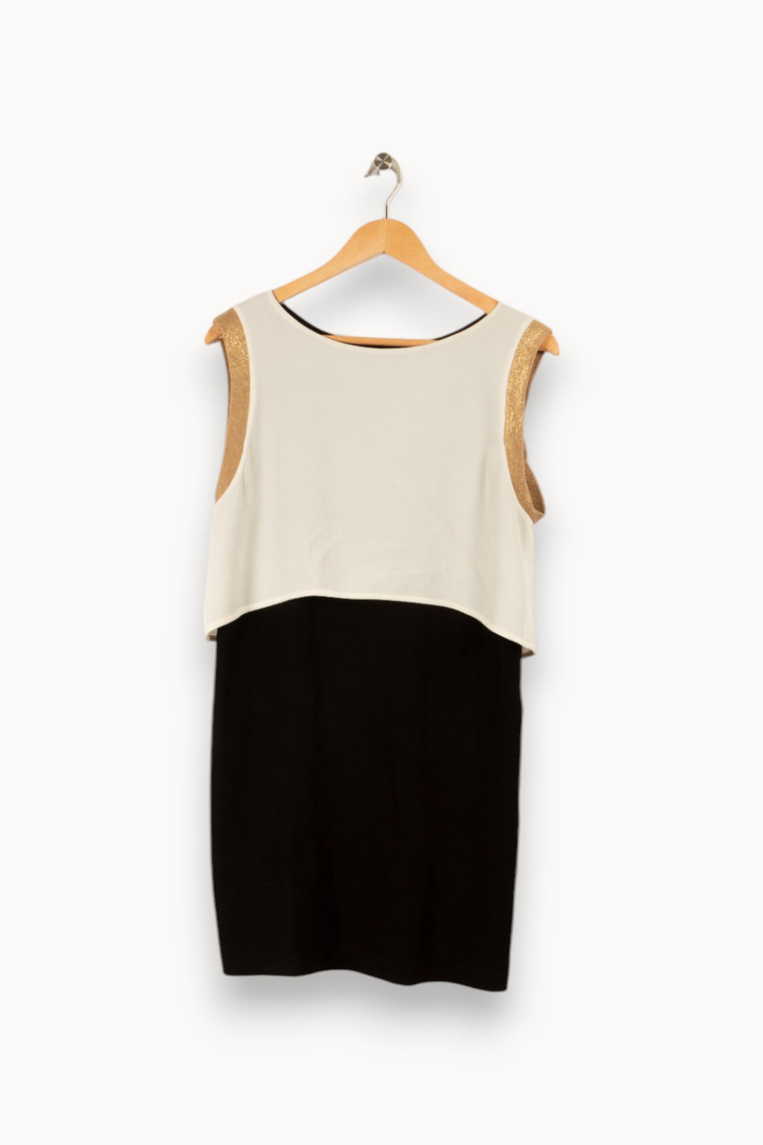 Robe multicolore noire et blanche - Taille M/38