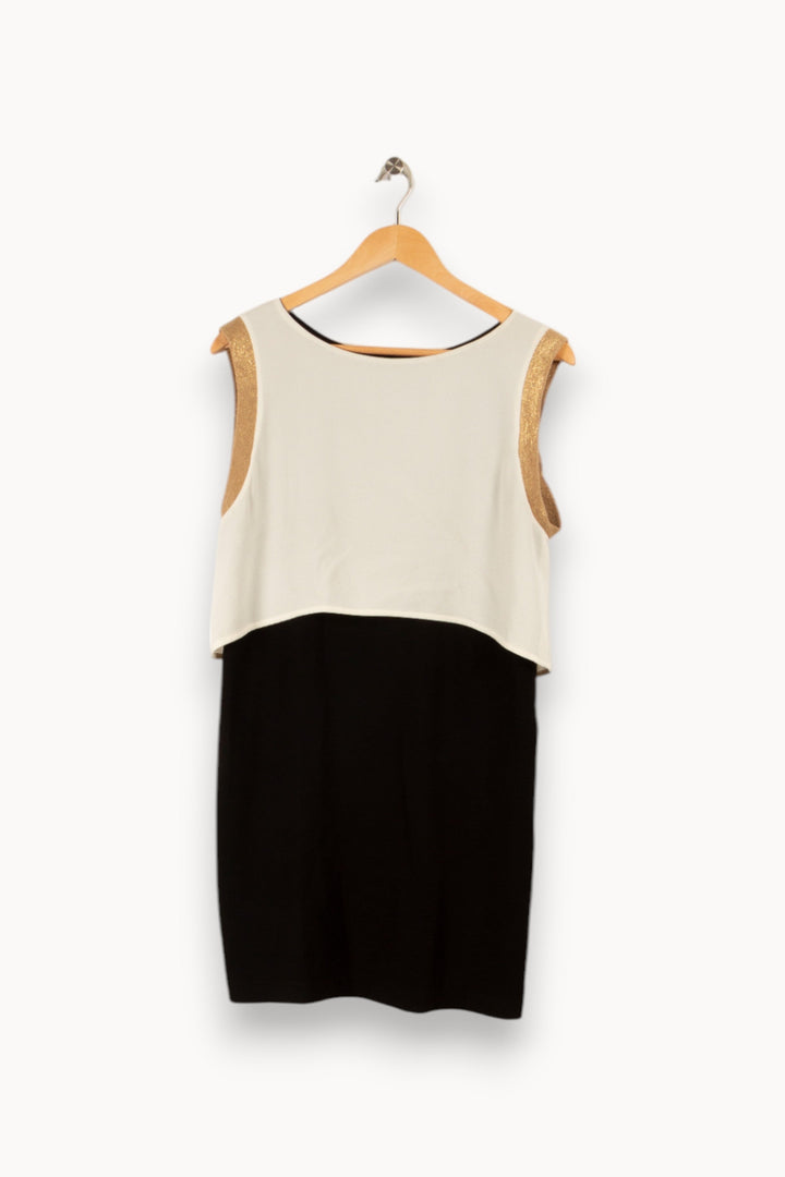 Robe multicolore noire et blanche - Taille M/38