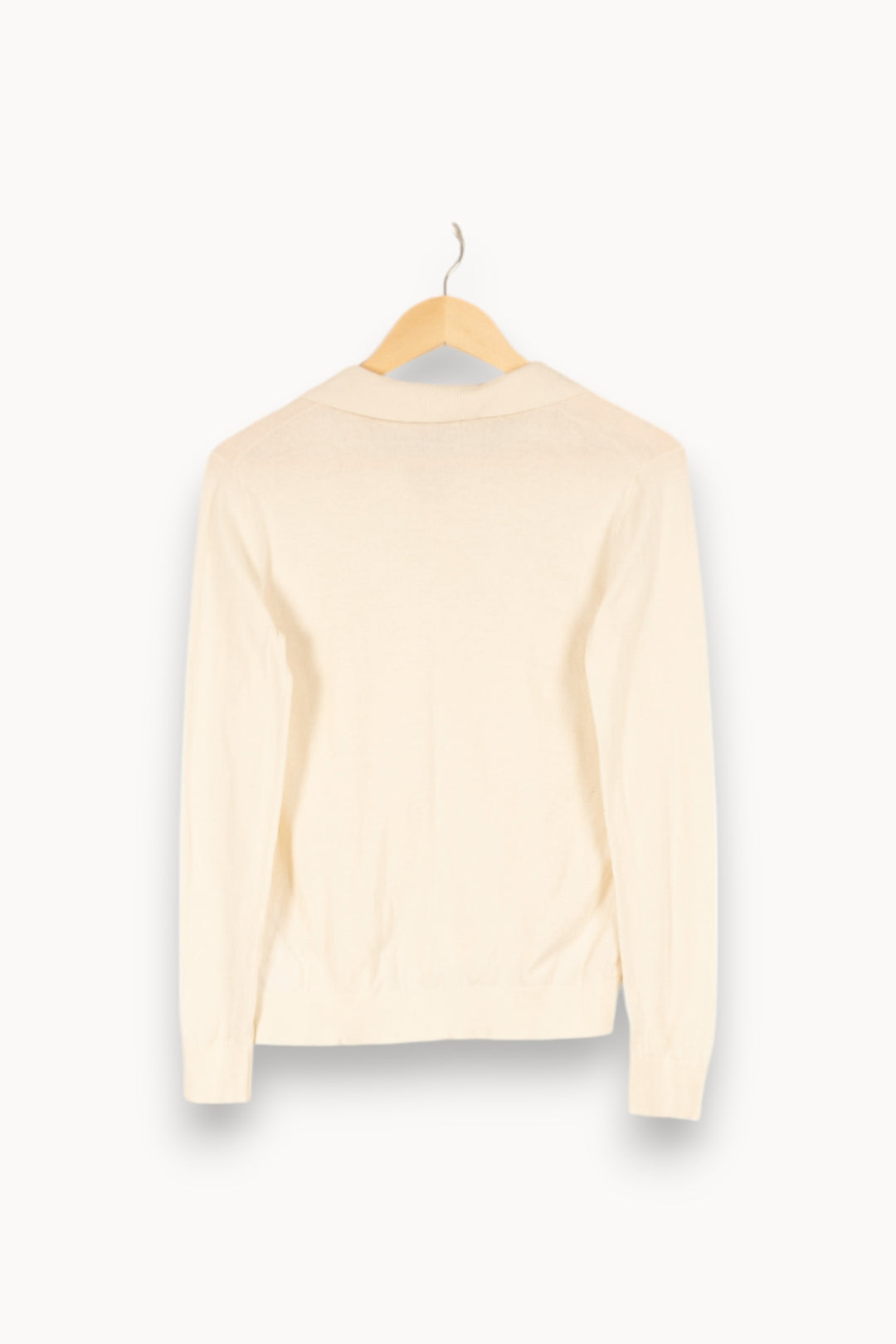 Pull blanc - Taille XS/34 de la marque Caroll | PARAD19159 - Vendu par Paradigme - Image 3