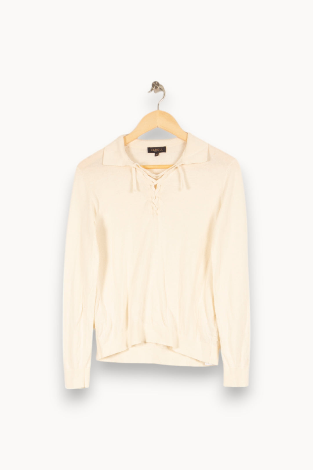 Pull blanc - Taille XS/34 de la marque Caroll | PARAD19159 - Vendu par Paradigme - Image 1