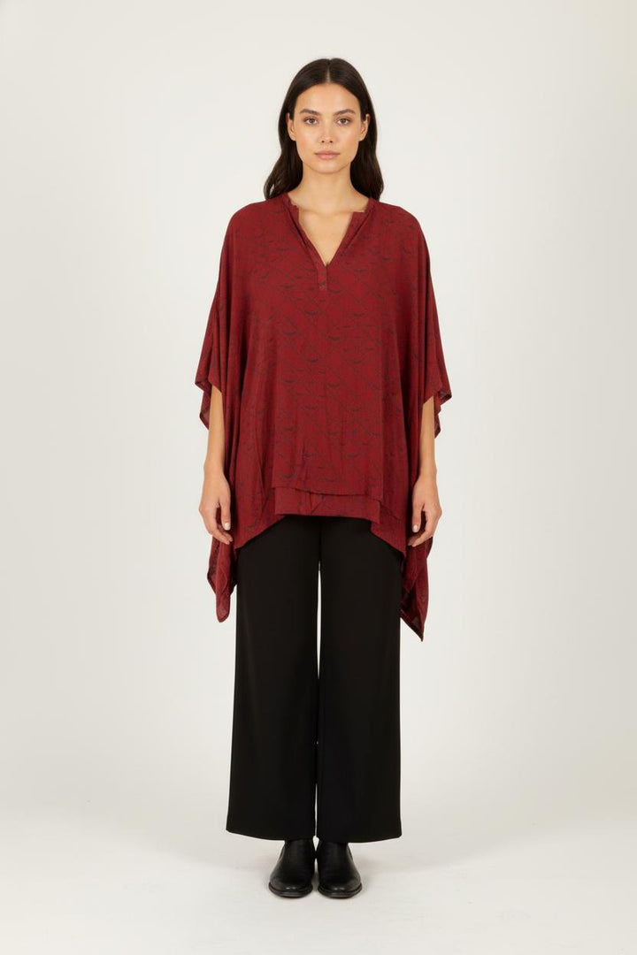 Blouse bordeaux - Taille S/36