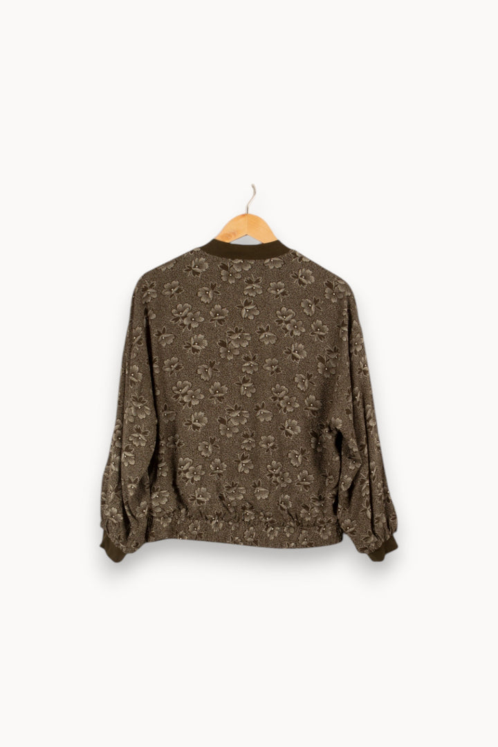 Veste verte à motifs - Taille XS/34