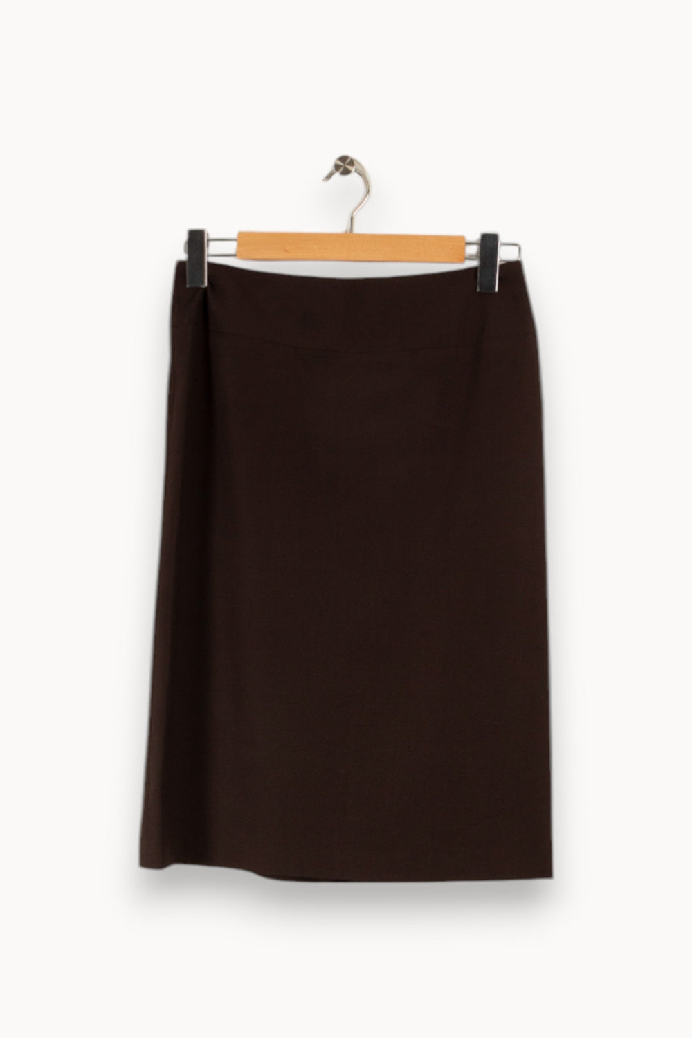 Jupe mi-longue marron - Taille M/38