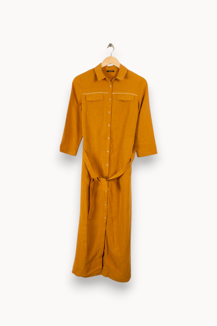 Robe chemise jaune - Taille XS/34