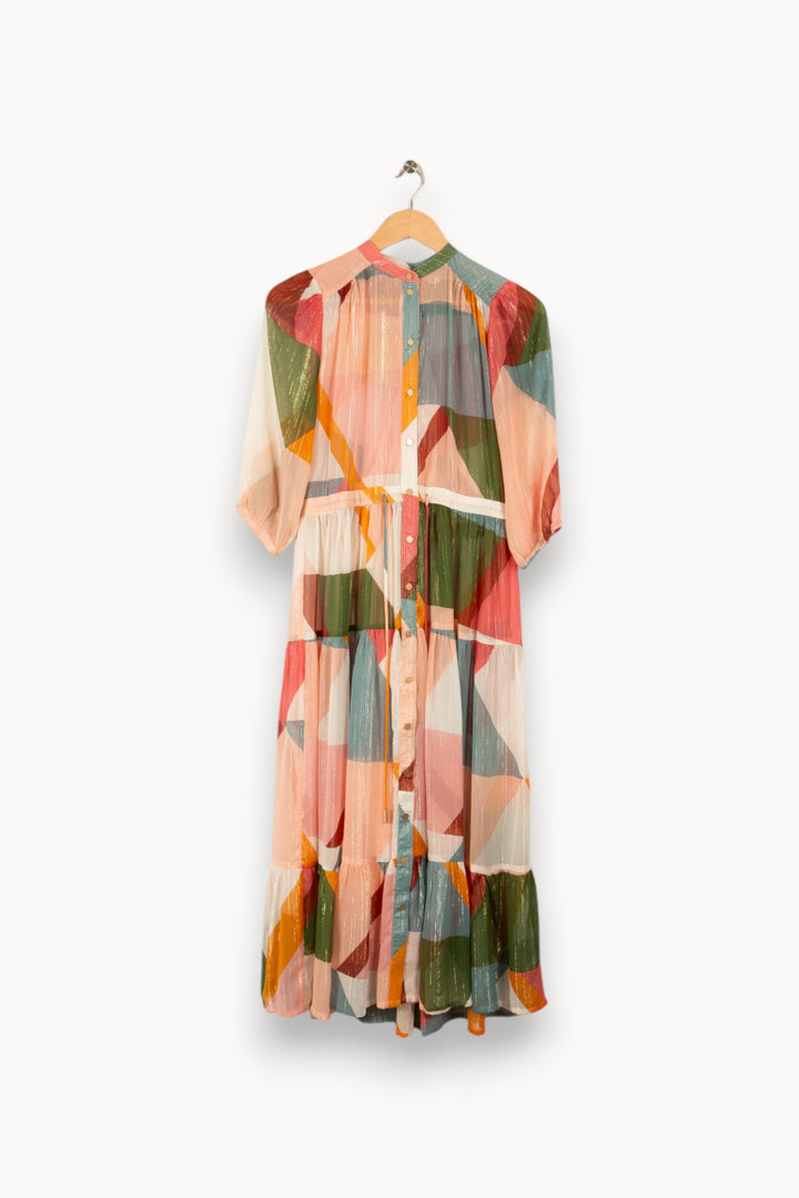 Robe longue multicolore - Taille XS/34