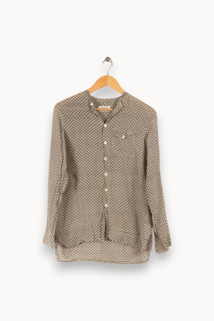 Chemise en soie légère à motif - Taille XS/34