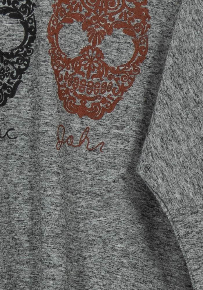 Tee-shirt Manches Longues Gris - Taille M/38 de la marque Karl Marc John | PARAD20078 - Vendu par Paradigme - Image 3