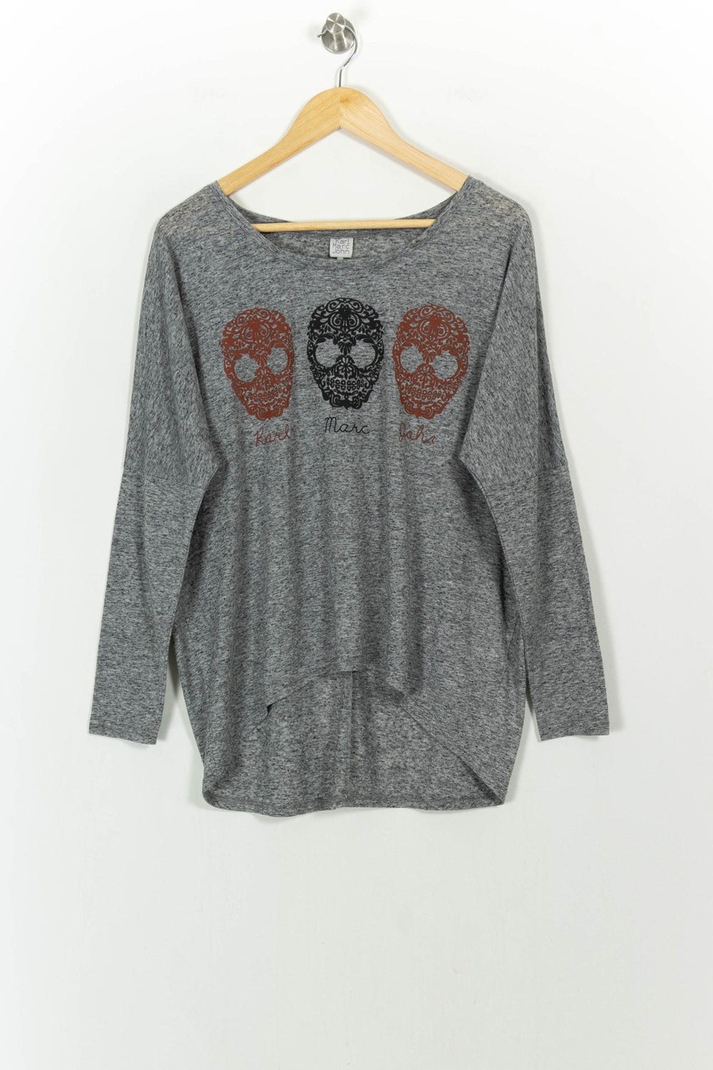 Tee-shirt Manches Longues Gris - Taille M/38 de la marque Karl Marc John | PARAD20078 - Vendu par Paradigme - Image 2