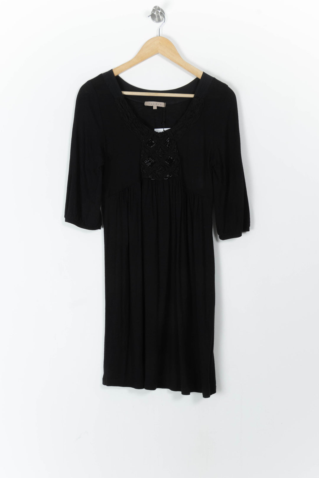 Robe Midi Noire - Taille S/36 de la marque Sandro | PARAD20134 - Vendu par Paradigme - Image 2