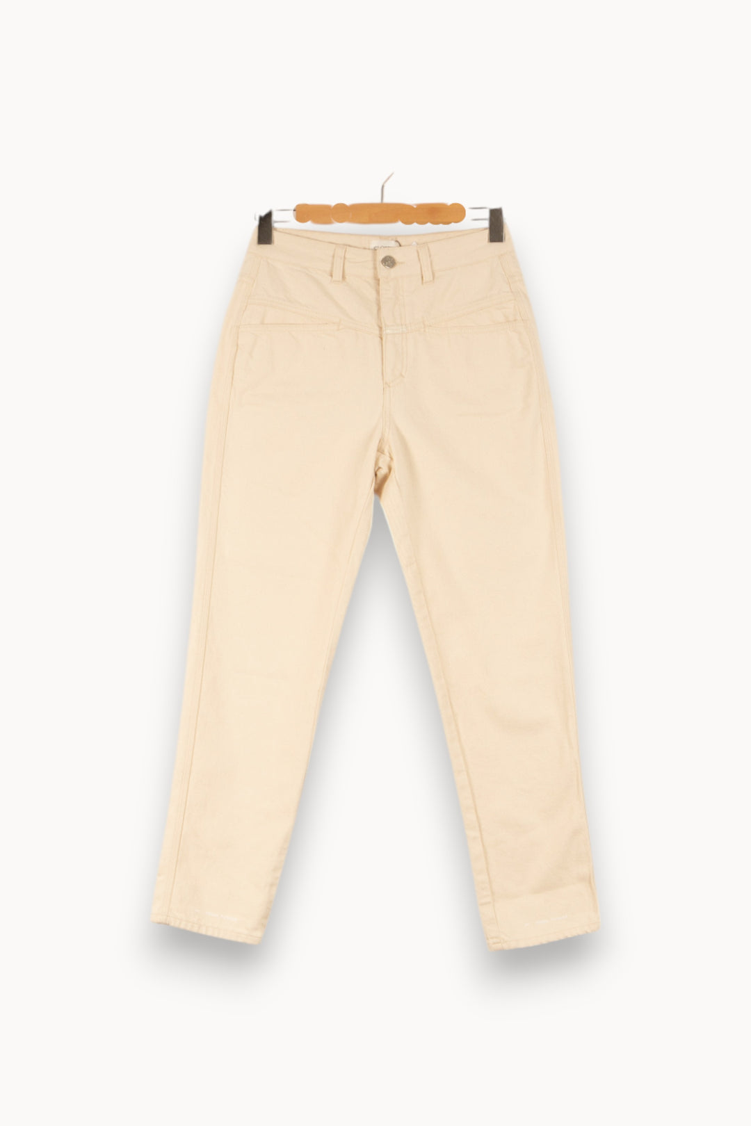 Jean Beige - Taille L/40 de la marque Sandro | PARAD20179 - Vendu par Paradigme - Image 2