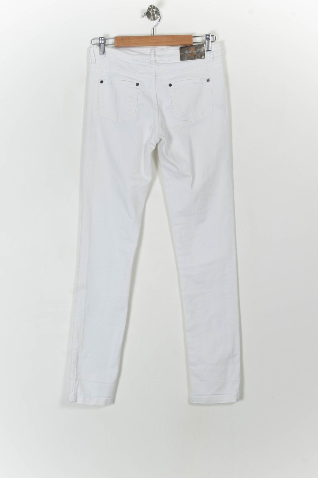 Jean Skinny Blanc - Taille L/40 de la marque IKKS | PARAD20182 - Vendu par Paradigme - Image 4