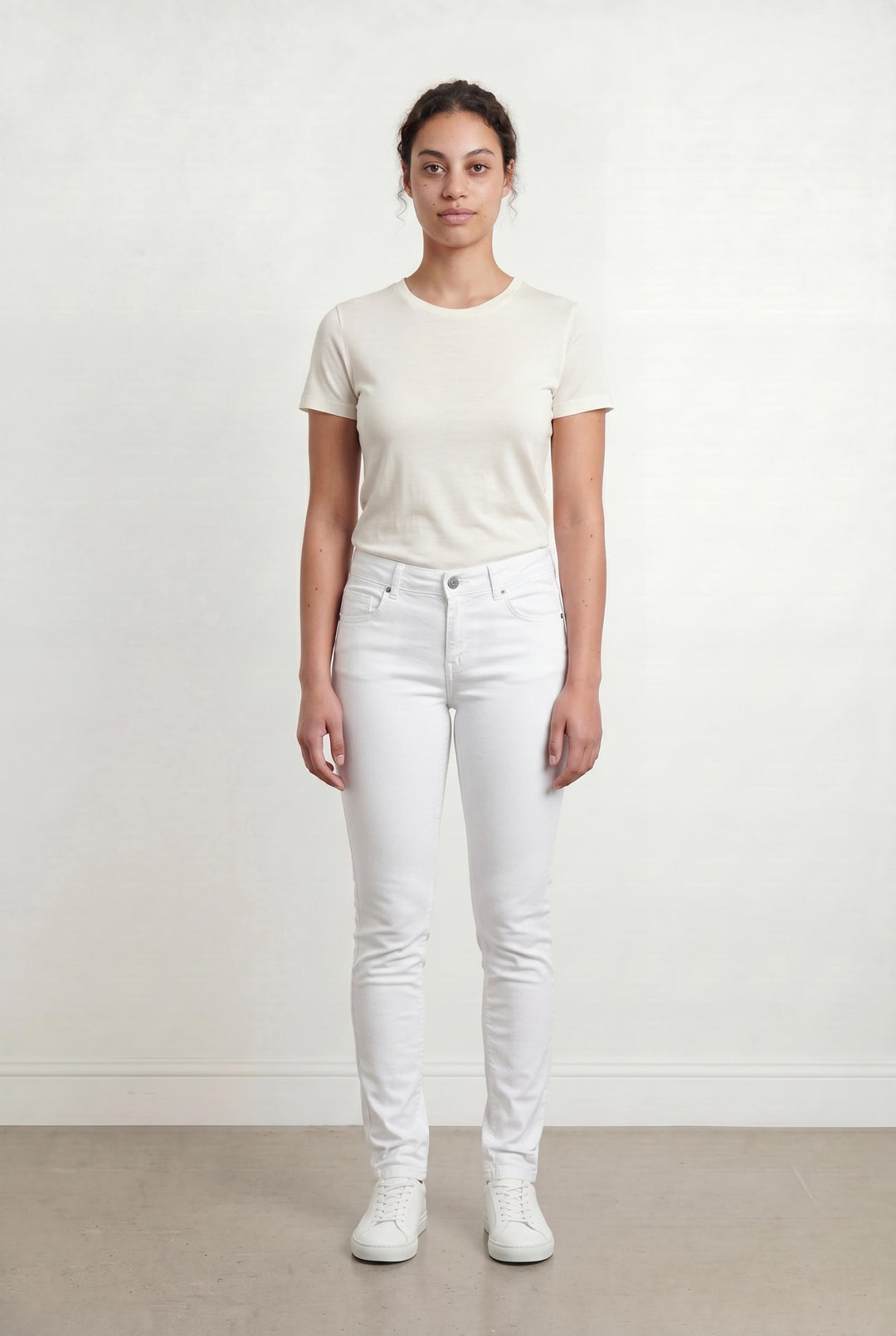 Jean Skinny Blanc - Taille L/40 de la marque IKKS | PARAD20182 - Vendu par Paradigme - Image 1