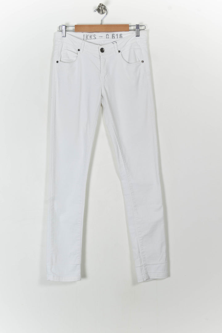 Jean Skinny Blanc - Taille L/40 de la marque IKKS | PARAD20182 - Vendu par Paradigme - Image 2