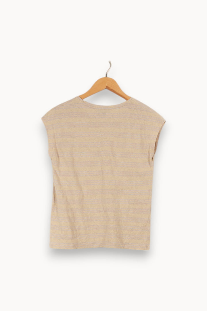 T-shirt beige - Taille S/36