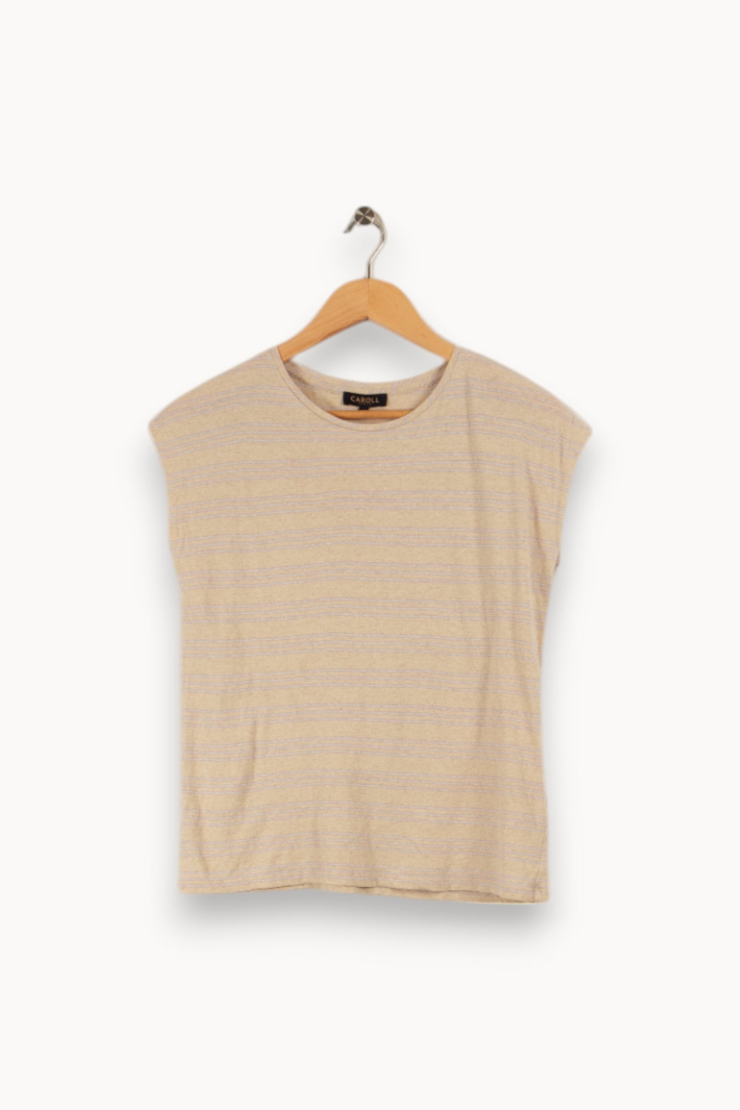 T-shirt beige - Taille S/36