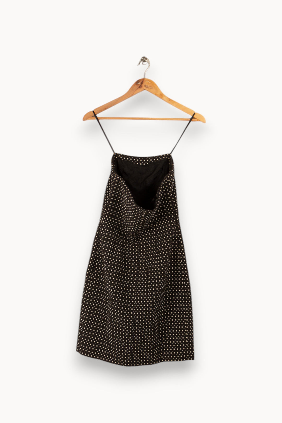 Robe noire à carreaux blancs - Taille S/36