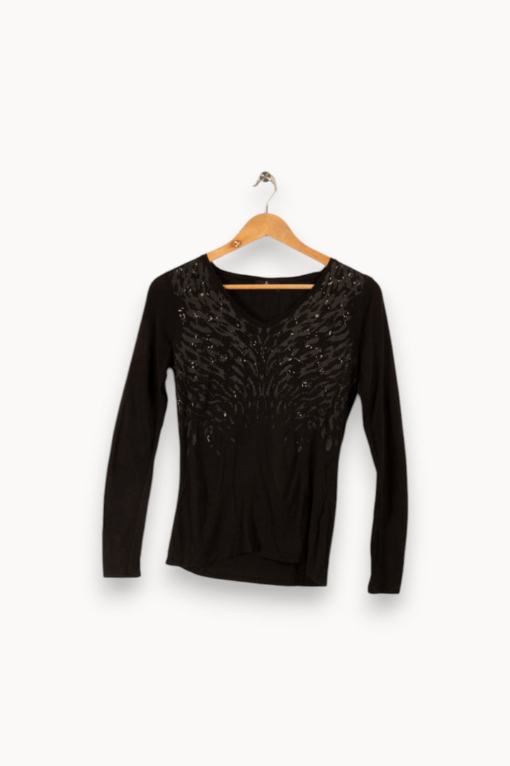 T-shirt manches longues noir - Taille S/36