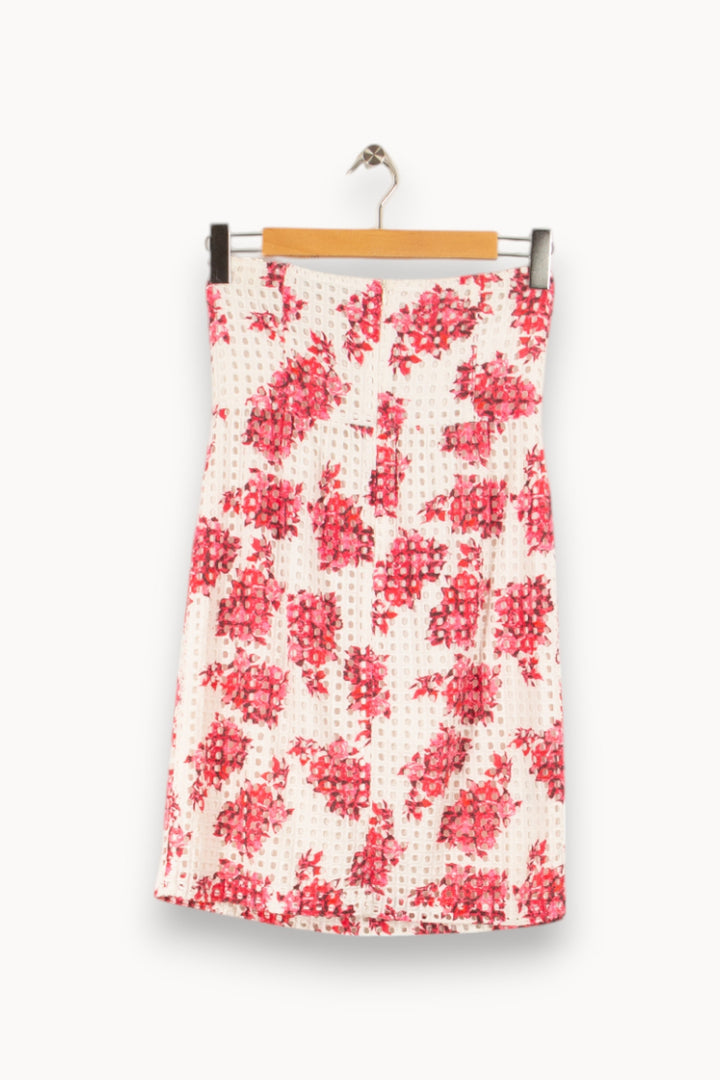 Robe blanche et rose - Taille S/36