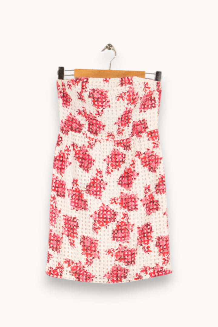 Robe blanche et rose - Taille S/36