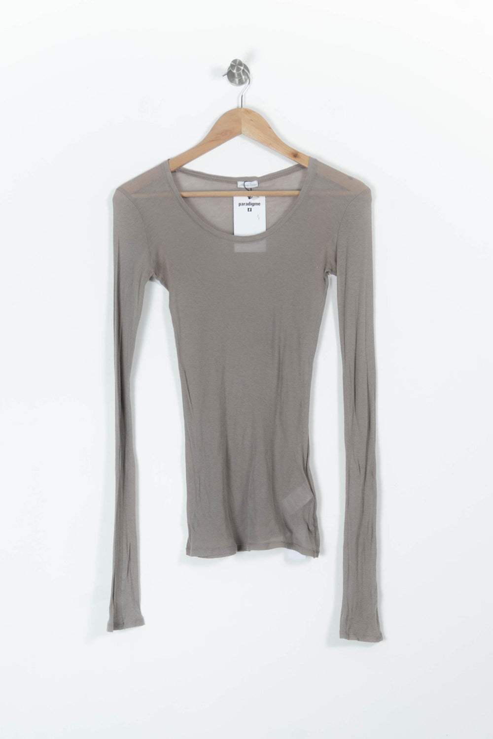 T-shirt Manches Longues Marron - Taille S/36 de la marque American Vintage | PARAD20342 - Vendu par Paradigme - Image 2