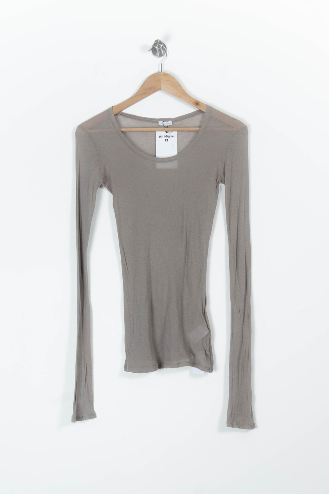 T-shirt Manches Longues Marron - Taille S/36 de la marque American Vintage | PARAD20342 - Vendu par Paradigme - Image 2