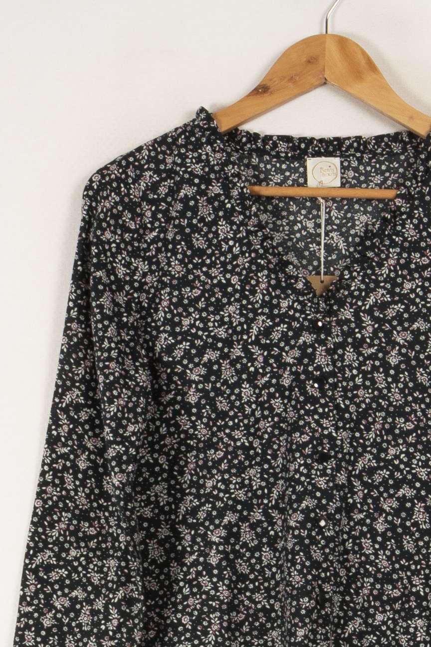 Chemise verte à motifs - Taille XS/34