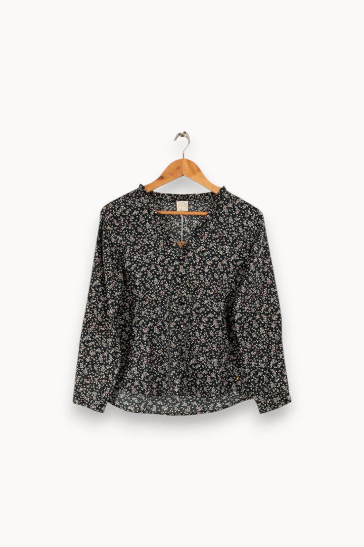 Chemise verte à motifs - Taille XS/34