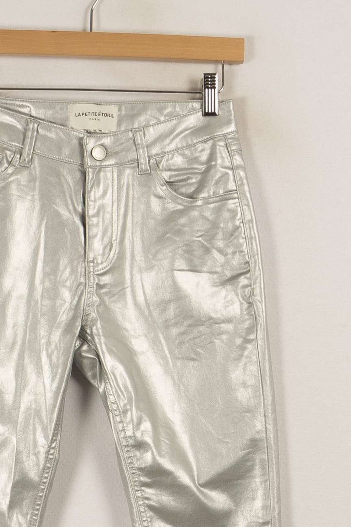 Pantalon gris argenté - Taille M/38