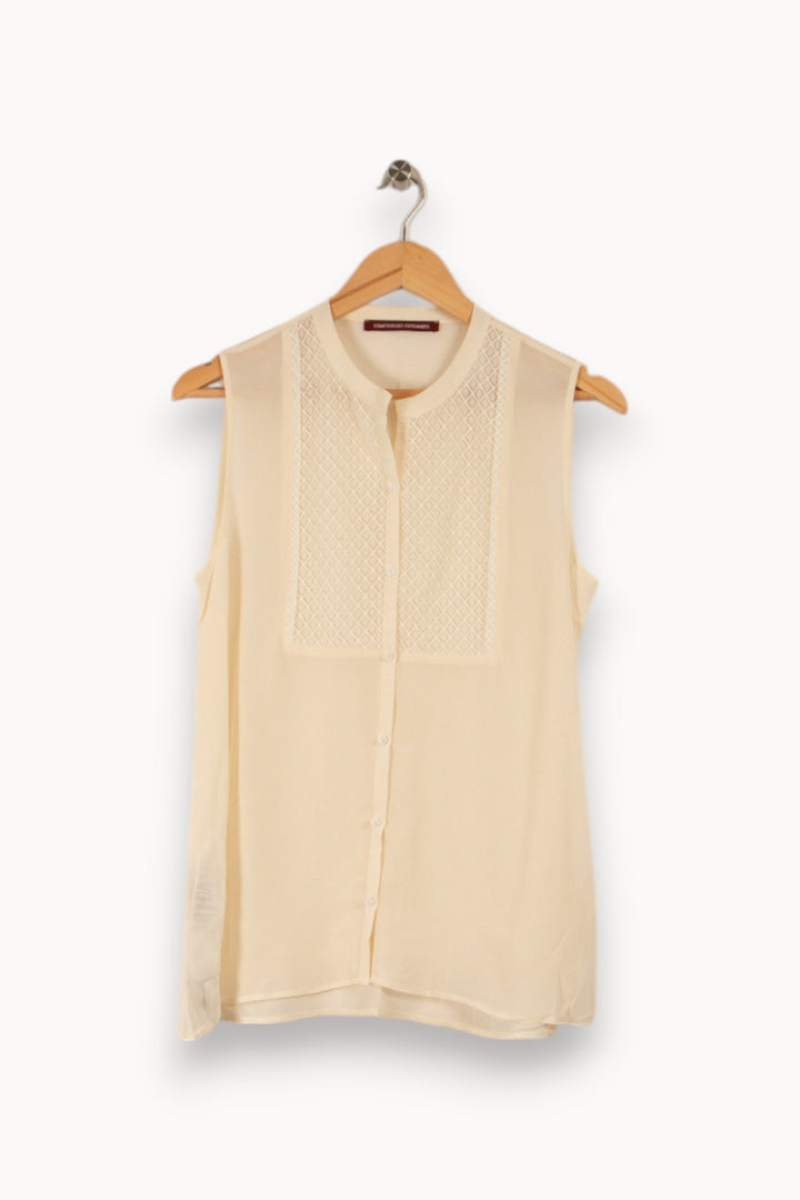 Blouse beige - Taille L/40