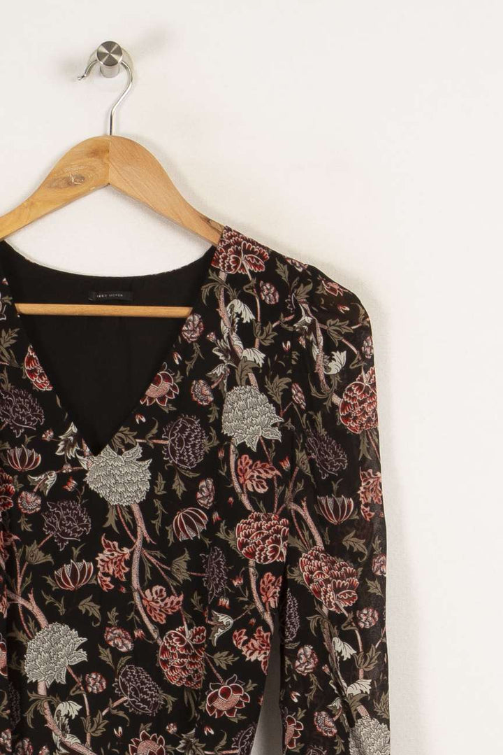 Robe noire à motifs - Taille S/36