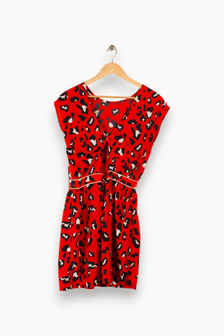Robe rouge à motifs - Taille M/38